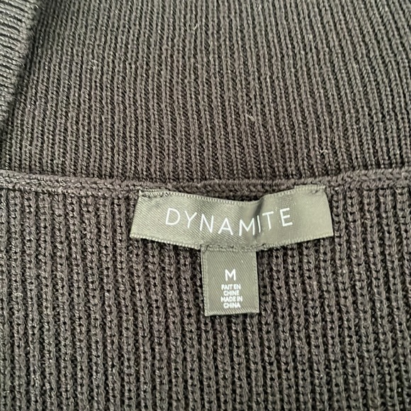 Dynamite Black Over Shoulder Top - Picture 5 of 6